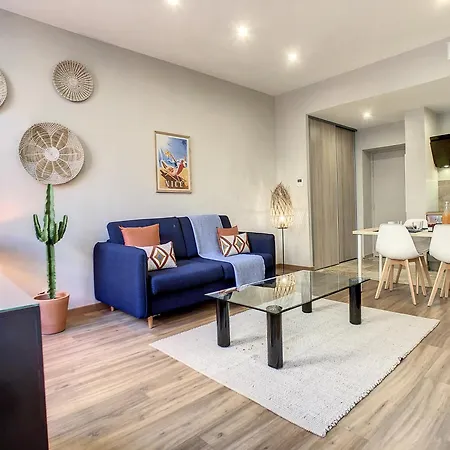 Nestor&jeeves - Cactus Riviera - Hyper Center - Very Close Sea And Place Massena Appartement
