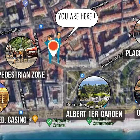Nestor&jeeves - Cactus Riviera - Hyper Center - Very Close Sea And Place Massena * Nizza